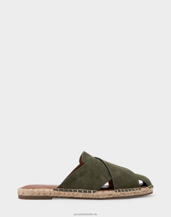 Frauen Aerosoles Espadrille-Slipper aus olivgrünem Wildleder 20T68280